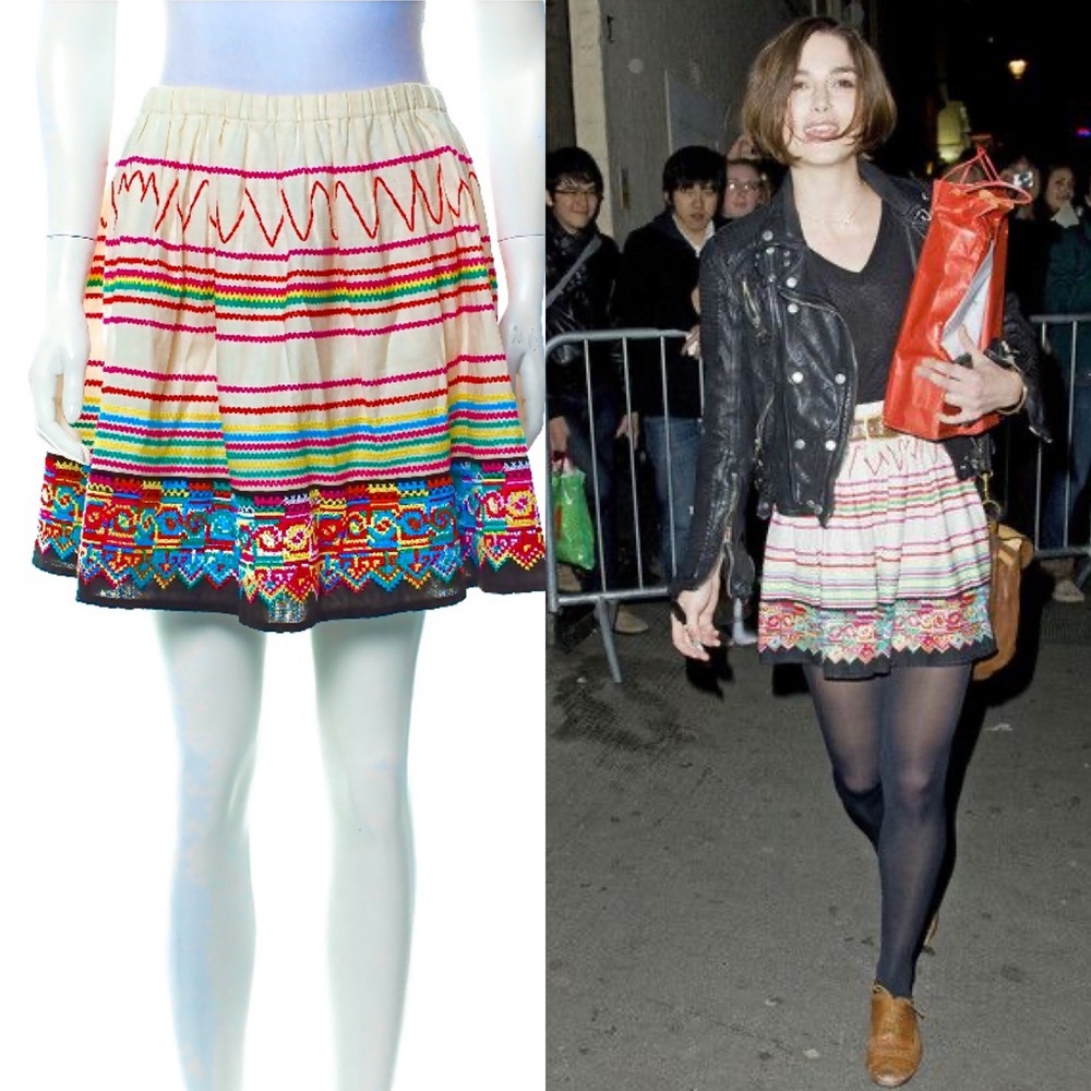 See By Chloè mini skirt size 4 embroidered